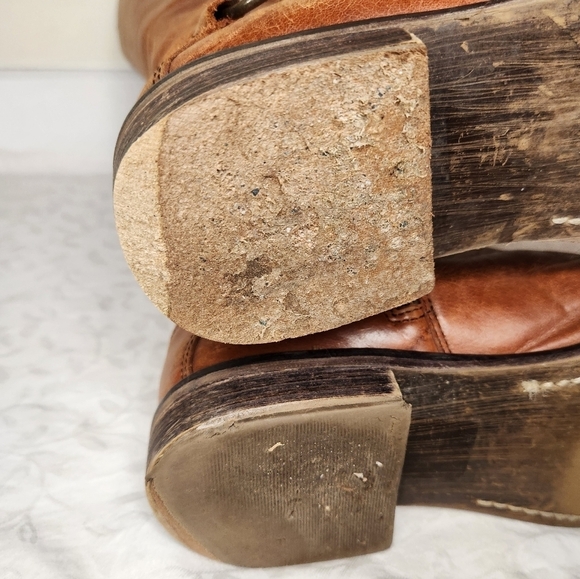 Hinge brown leather riding boots - Picture 16 of 16